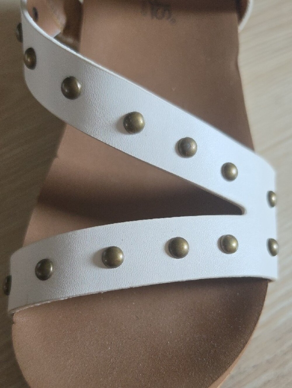 Corkys White Studded Cork Wedge Sandals - Picture 14 of 16